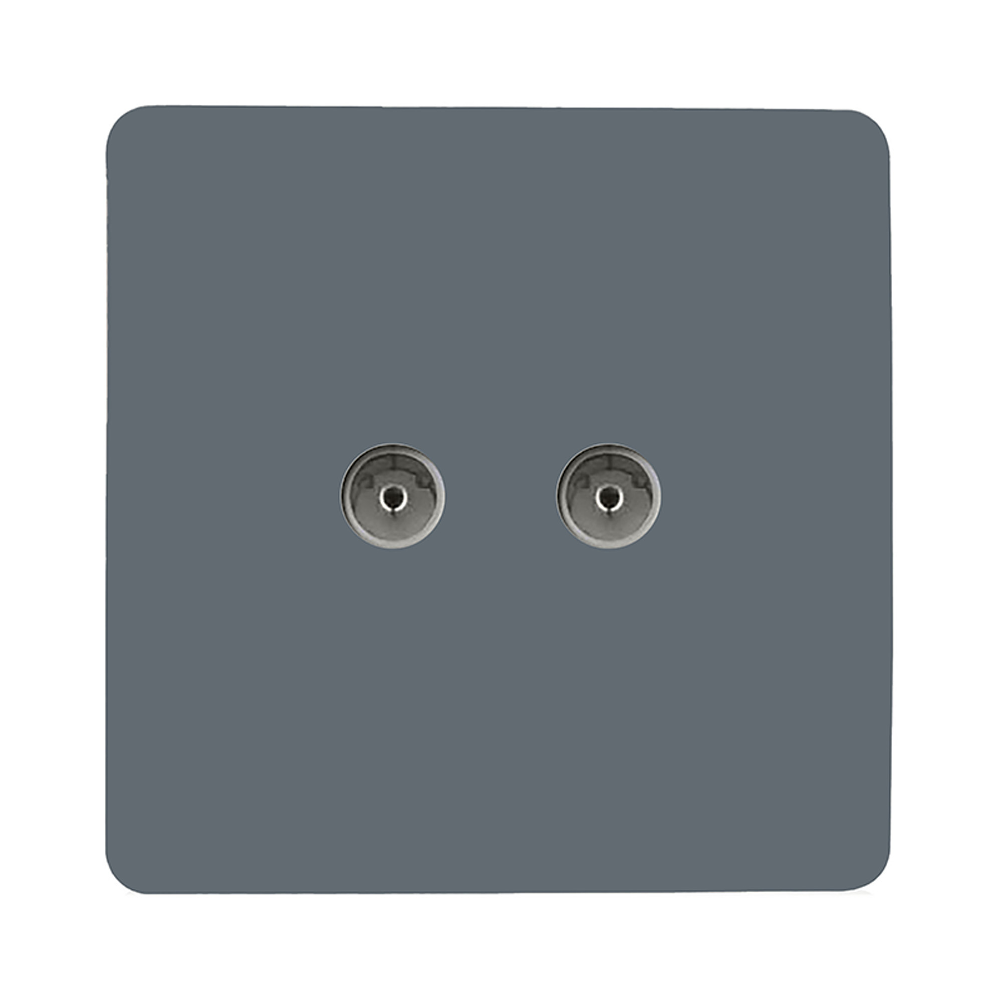 ART-2TVSWG  Twin TV Co-Axial Outlet Warm Grey